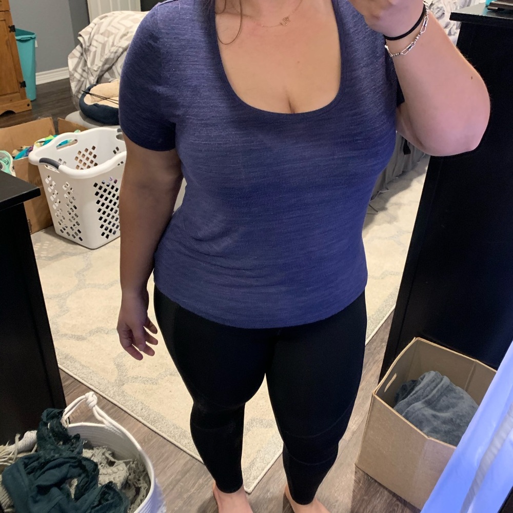 A new day blue slouchy short sleeve tshirt